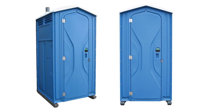 Long-term porta potty units on site in Brooklyn, New York